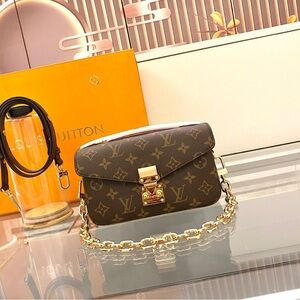 Louis Vuitton Monogram Crossbody with Gold Chain